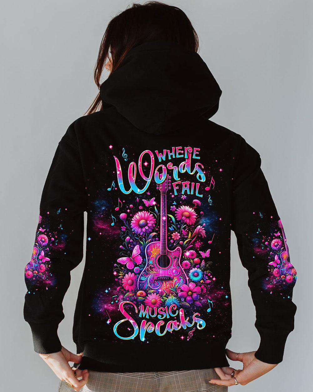 WHERE WORDS FAIL MUSIC SPEAKS GUITAR ALL OVER PRINT - TLNT0201243