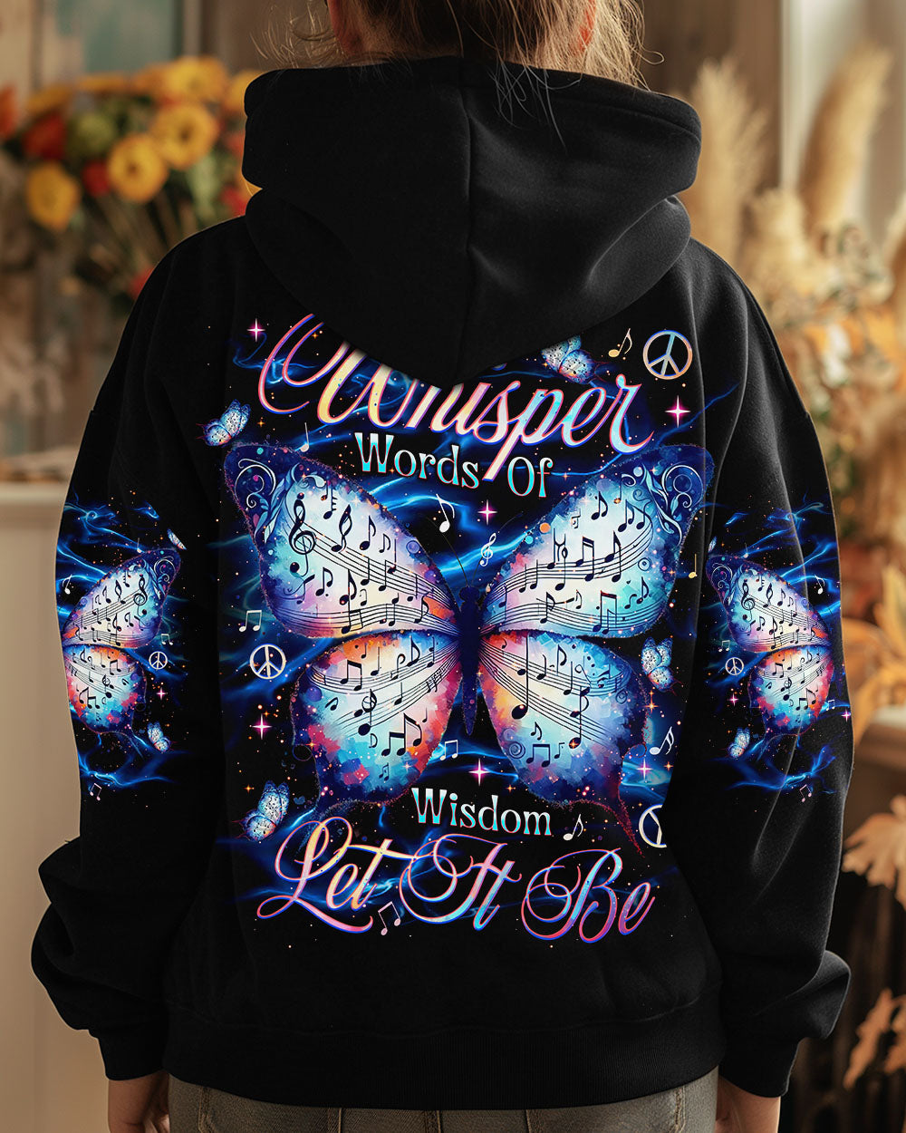 WHISPER WORDS OF WISDOM LET IT BE BUTTERFLY ALL OVER PRINT - TLNT0204253