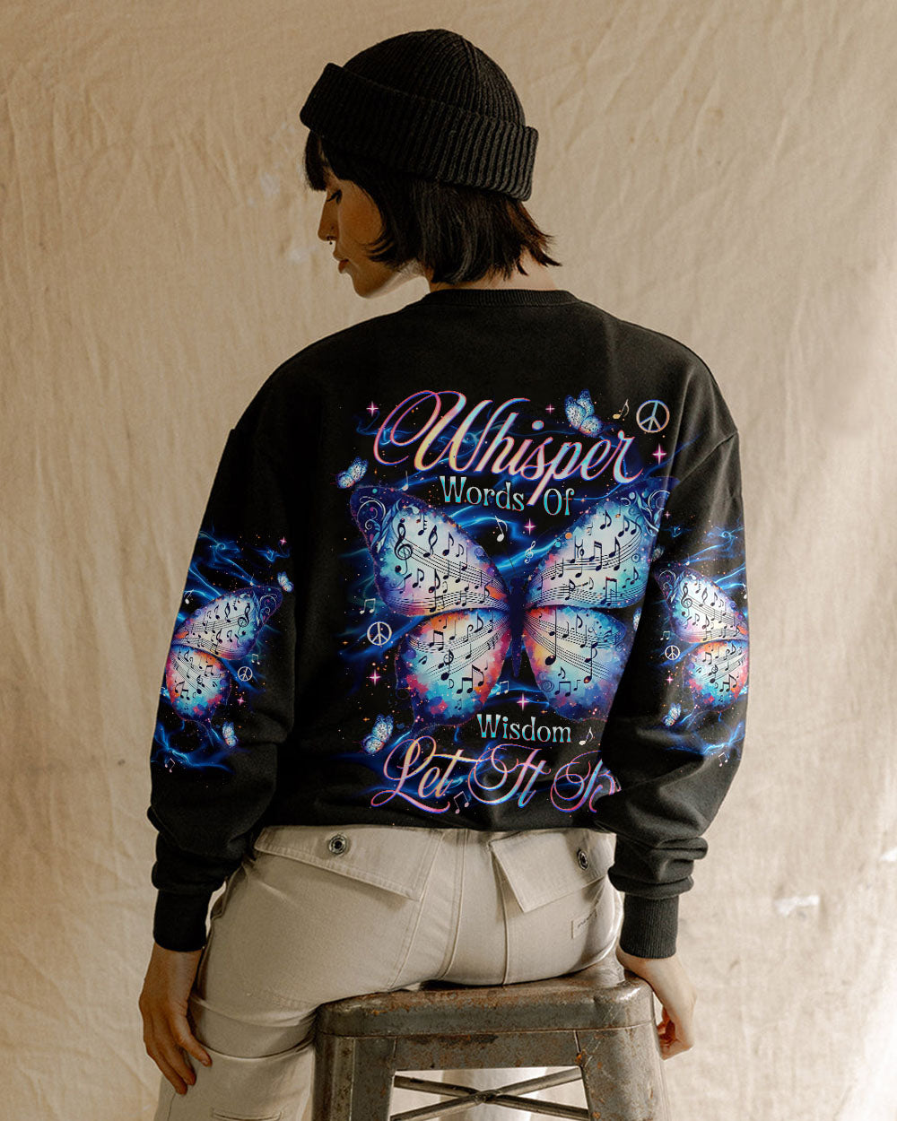 WHISPER WORDS OF WISDOM LET IT BE BUTTERFLY ALL OVER PRINT - TLNT0204253