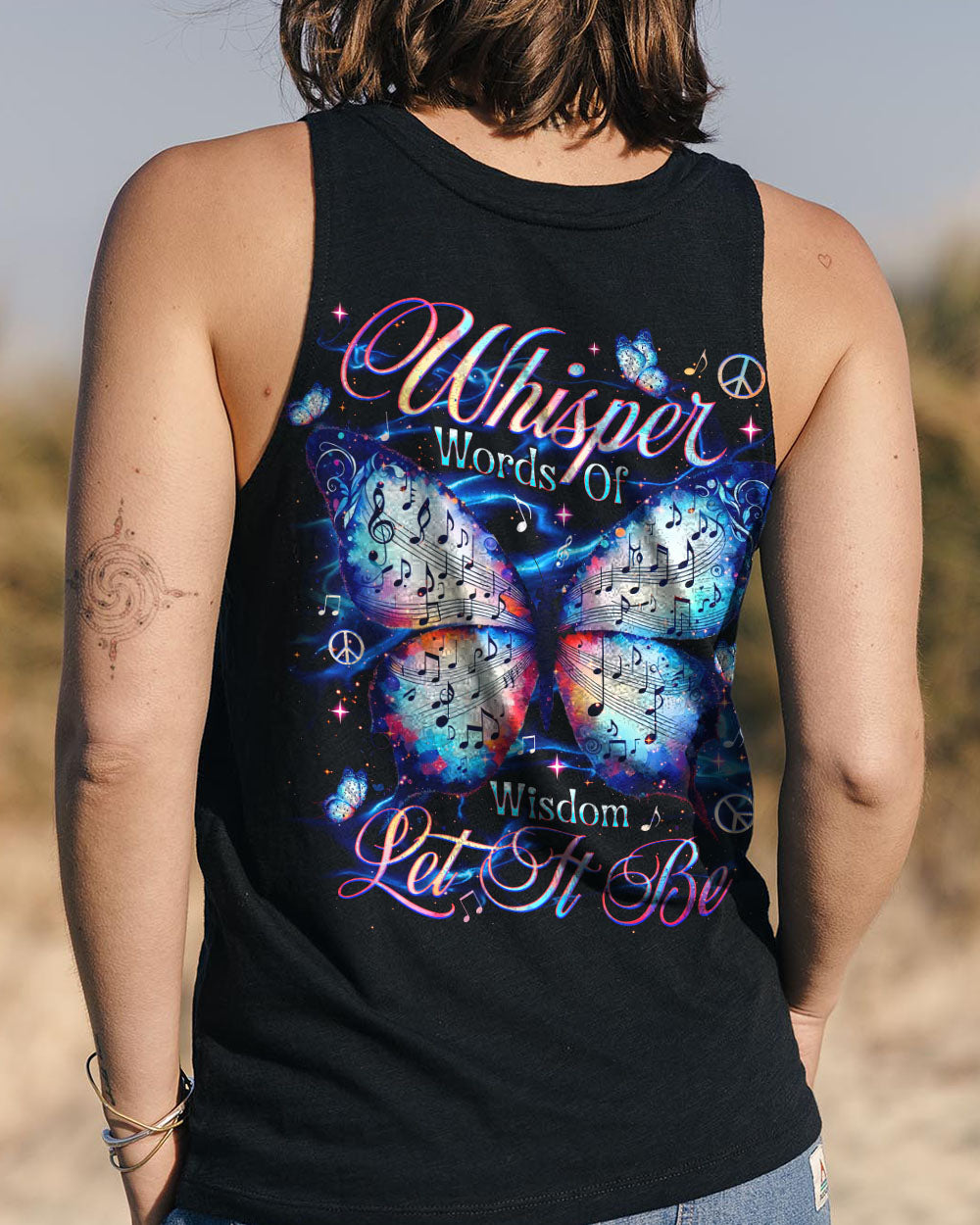 WHISPER WORDS OF WISDOM LET IT BE BUTTERFLY ALL OVER PRINT - TLNT0204253