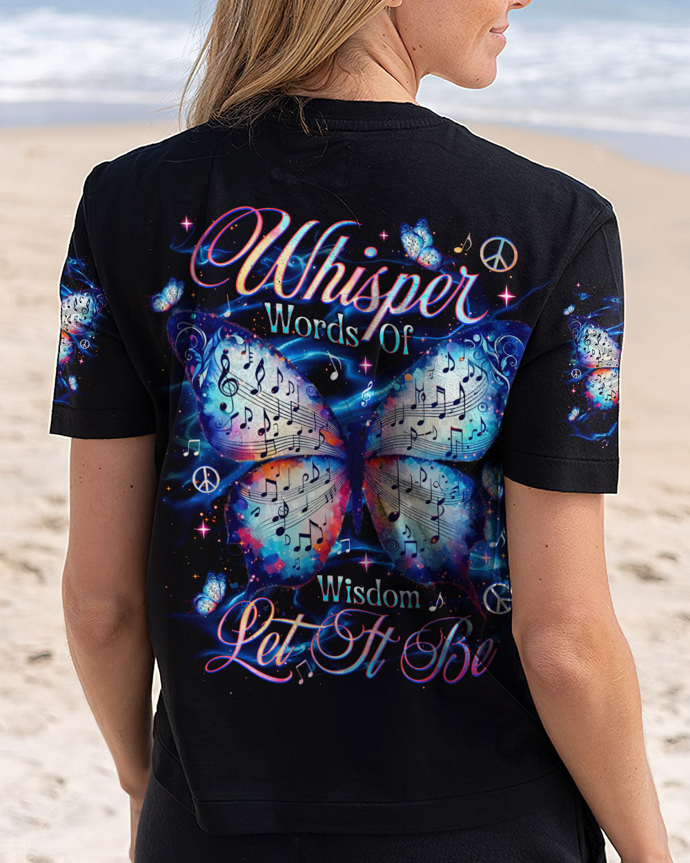 WHISPER WORDS OF WISDOM LET IT BE BUTTERFLY ALL OVER PRINT - TLNT0204253