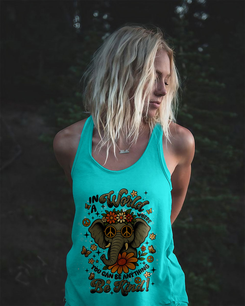 BE KIND ELEPHANT ALL OVER PRINT - TLNT0306253