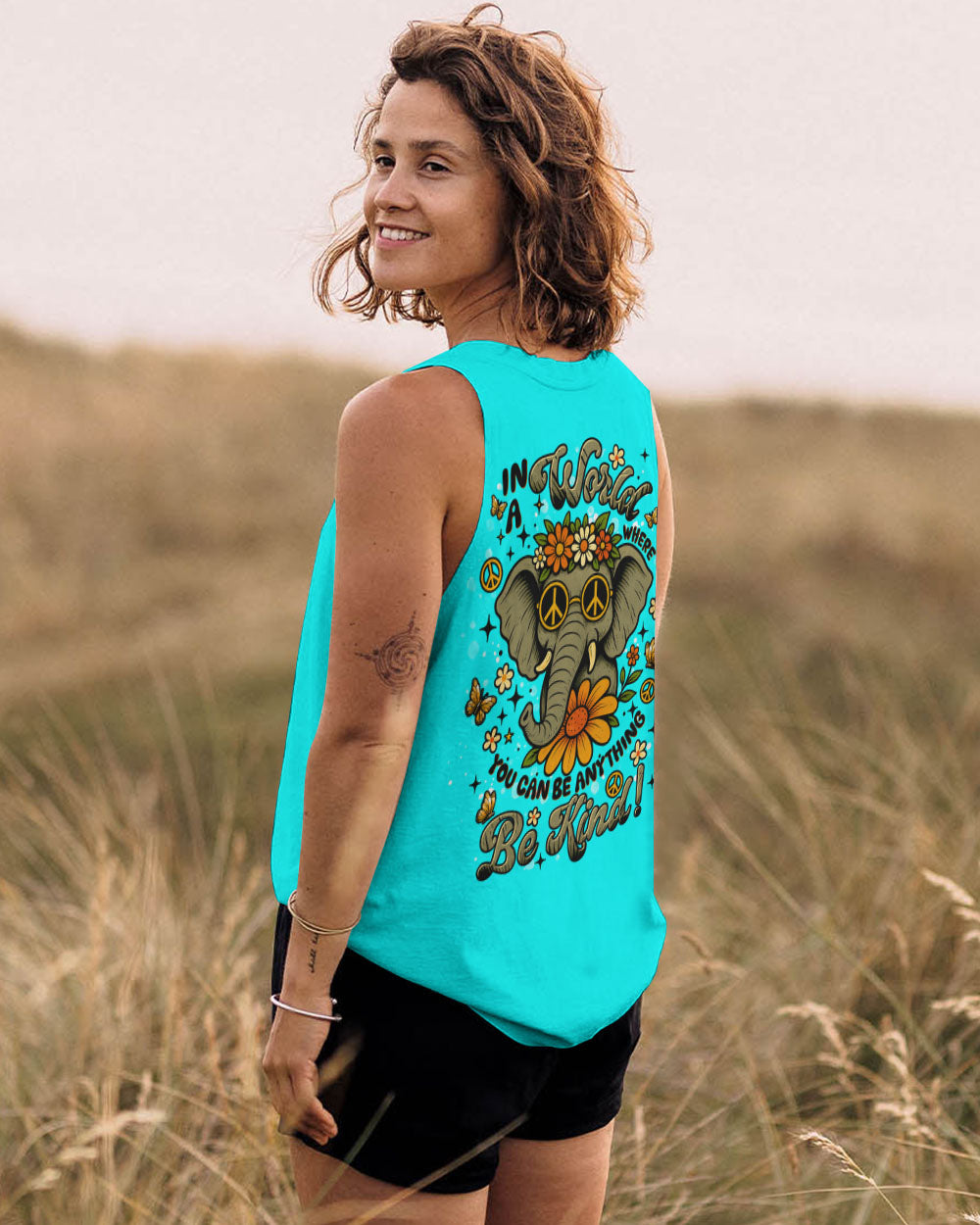 BE KIND ELEPHANT ALL OVER PRINT - TLNT0306253