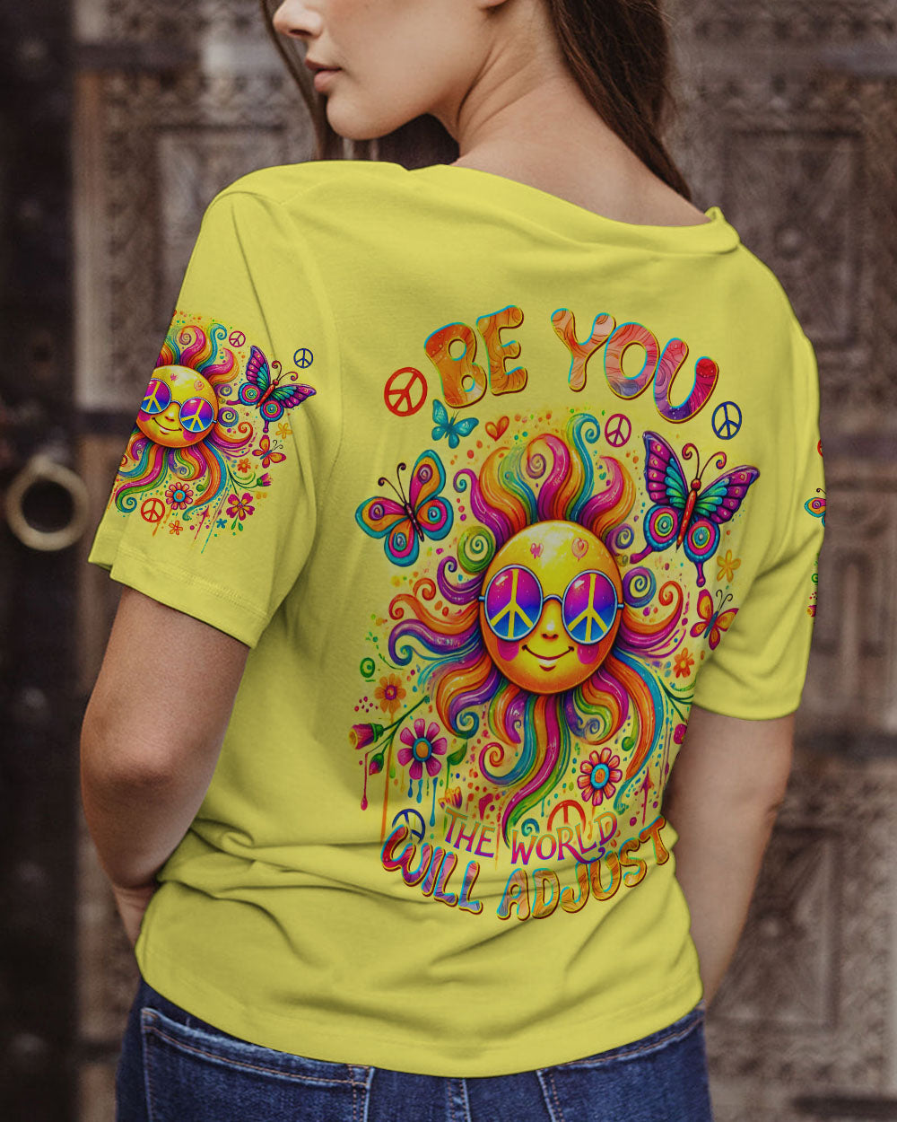 BE YOU THE WORLD WILL ADJUST SUN ALL OVER PRINT - TLNT0307243