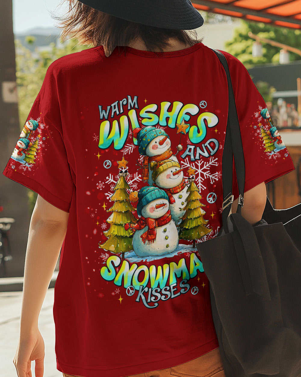 WARM WISHES AND SNOWMAN KISSES CHRISTMAS ALL OVER PRINT - TLNT0311252