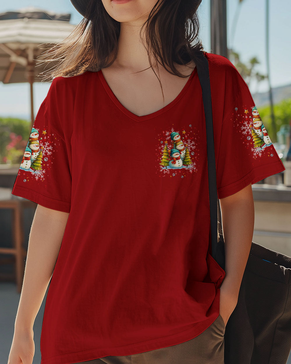 WARM WISHES AND SNOWMAN KISSES CHRISTMAS ALL OVER PRINT - TLNT0311252