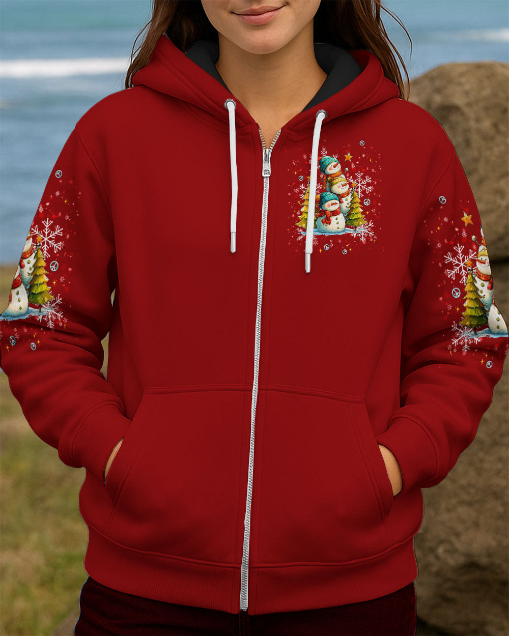 WARM WISHES AND SNOWMAN KISSES CHRISTMAS ALL OVER PRINT - TLNT0311252