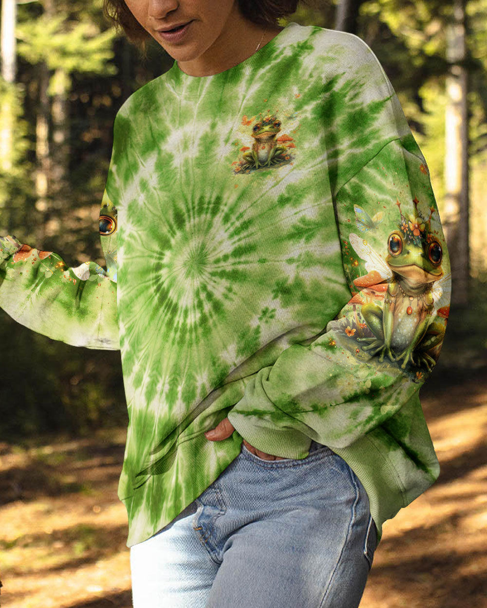 BE YOU THE WORLD WILL ADJUST FROG ALL OVER PRINT  - TLNT0401254