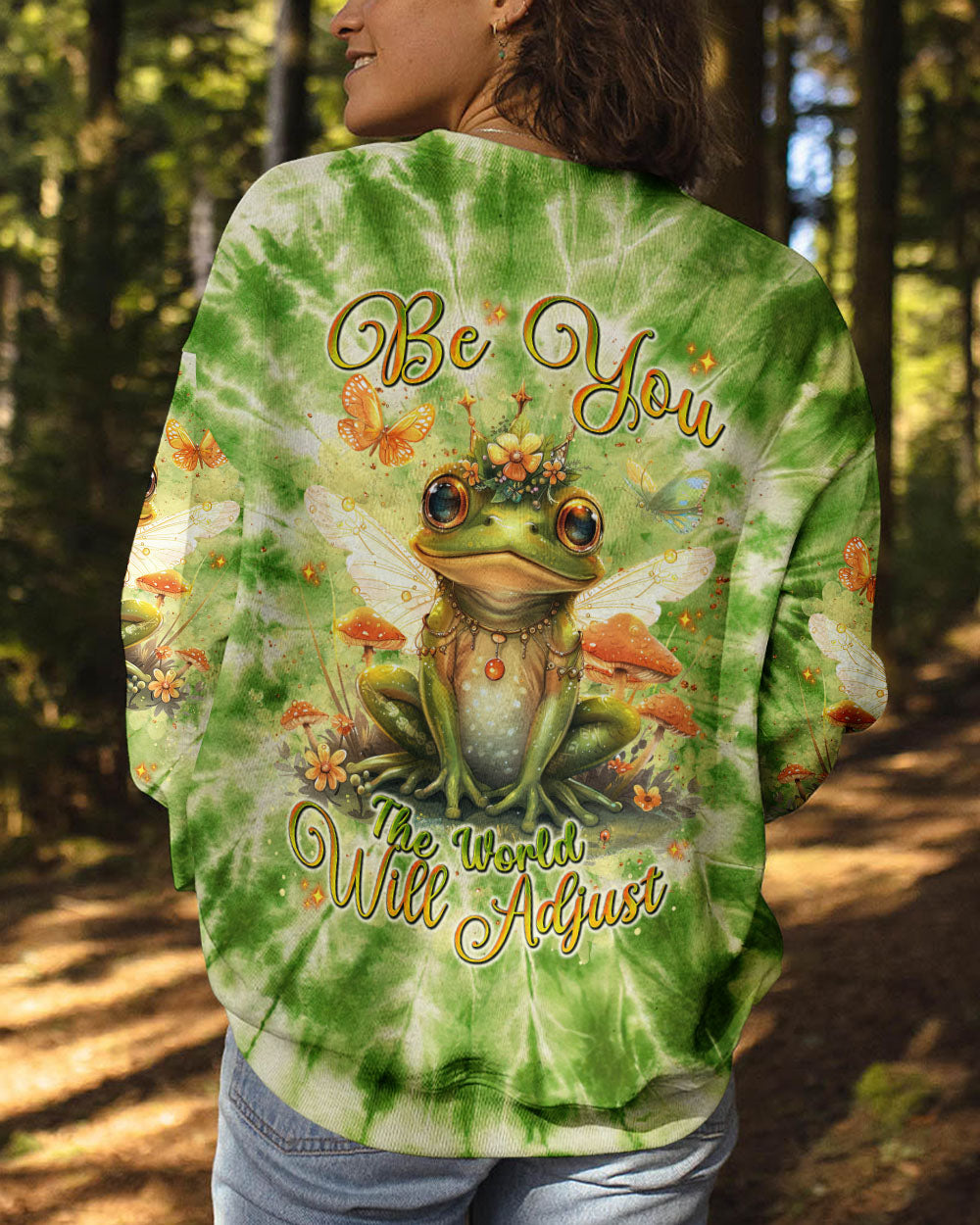 BE YOU THE WORLD WILL ADJUST FROG ALL OVER PRINT  - TLNT0401254