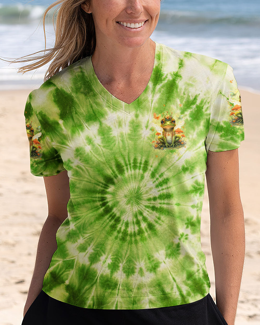 BE YOU THE WORLD WILL ADJUST FROG ALL OVER PRINT  - TLNT0401254