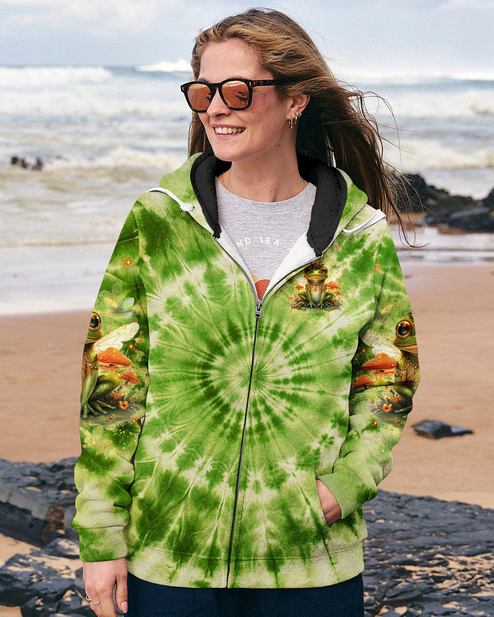 BE YOU THE WORLD WILL ADJUST FROG ALL OVER PRINT  - TLNT0401254