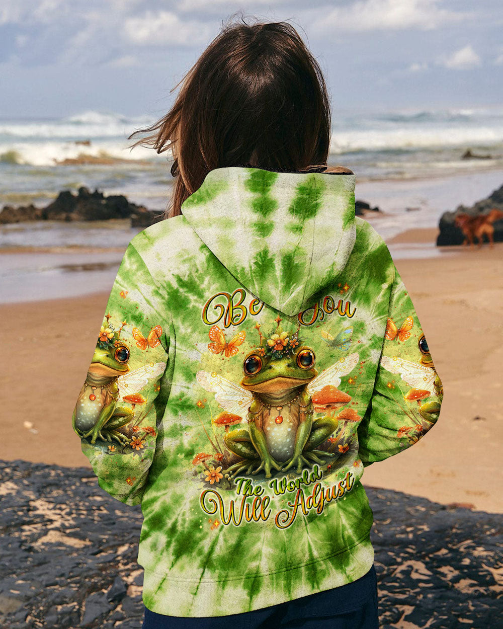 BE YOU THE WORLD WILL ADJUST FROG ALL OVER PRINT  - TLNT0401254