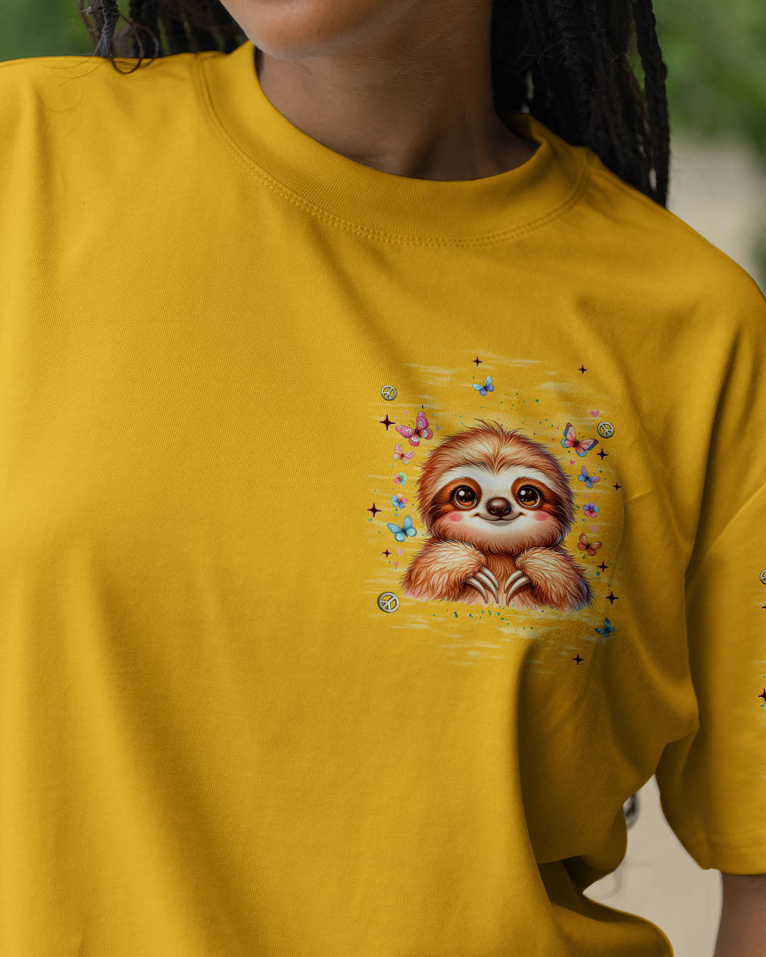 BE YOU THE WORLD WILL ADJUST SLOTH ALL OVER PRINT - TLNT0409254