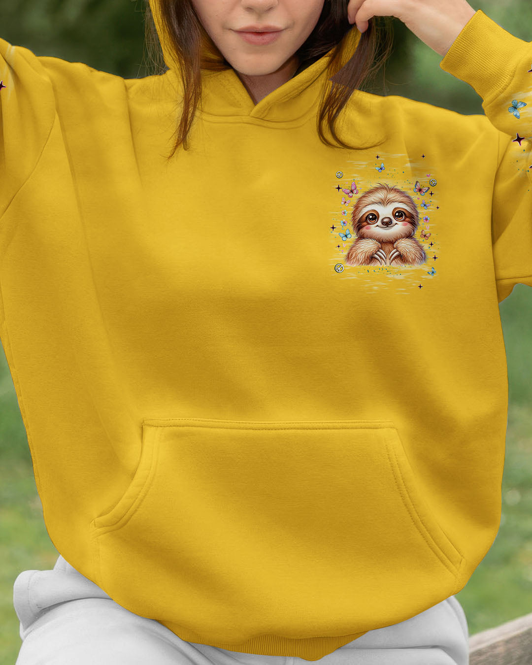 BE YOU THE WORLD WILL ADJUST SLOTH ALL OVER PRINT - TLNT0409254
