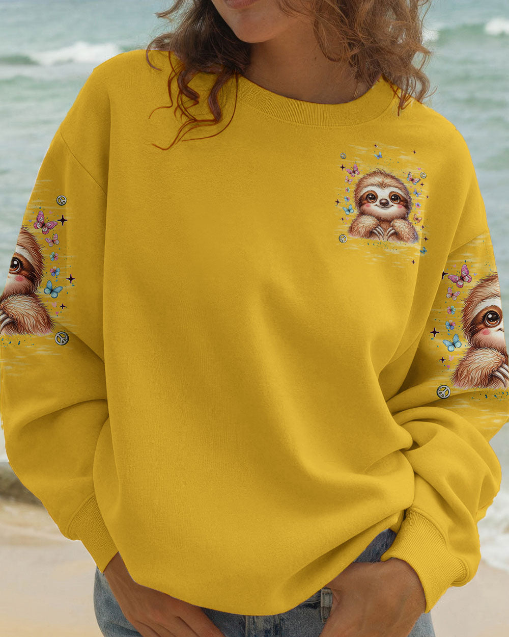 BE YOU THE WORLD WILL ADJUST SLOTH ALL OVER PRINT - TLNT0409254