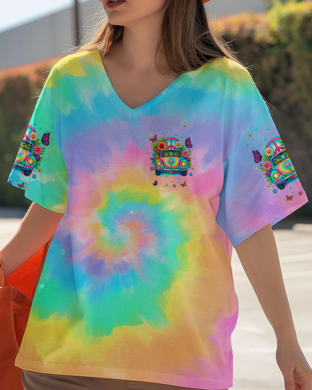 GOOD TIMES CRAZY FRIEND FROG TIE DYE CAR ALL OVER PRINT  - TLNT0505241
