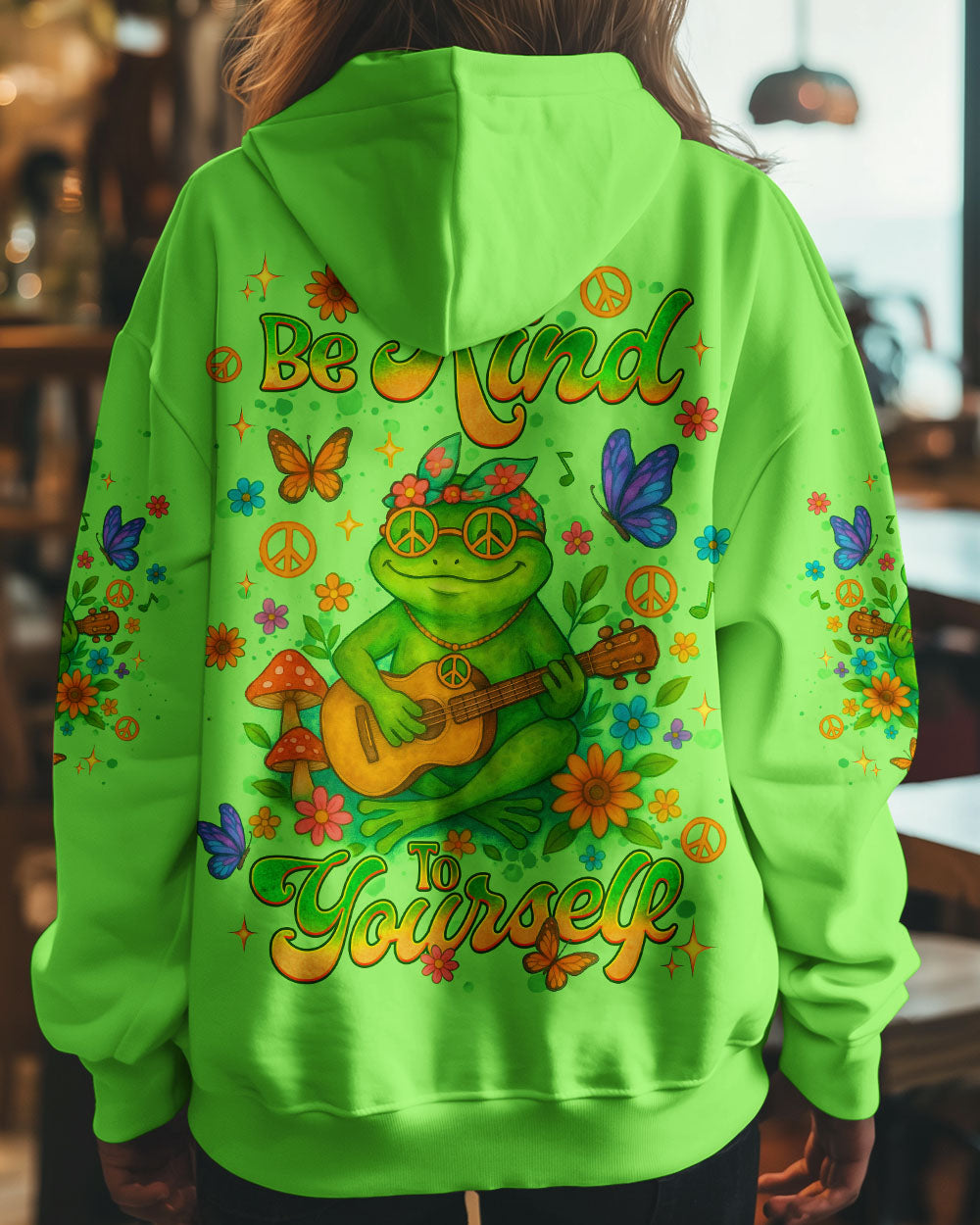 BE KIND TO YOURSELF FROG ALL OVER PRINT  - TLNT0506252