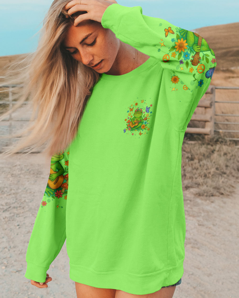 BE KIND TO YOURSELF FROG ALL OVER PRINT  - TLNT0506252