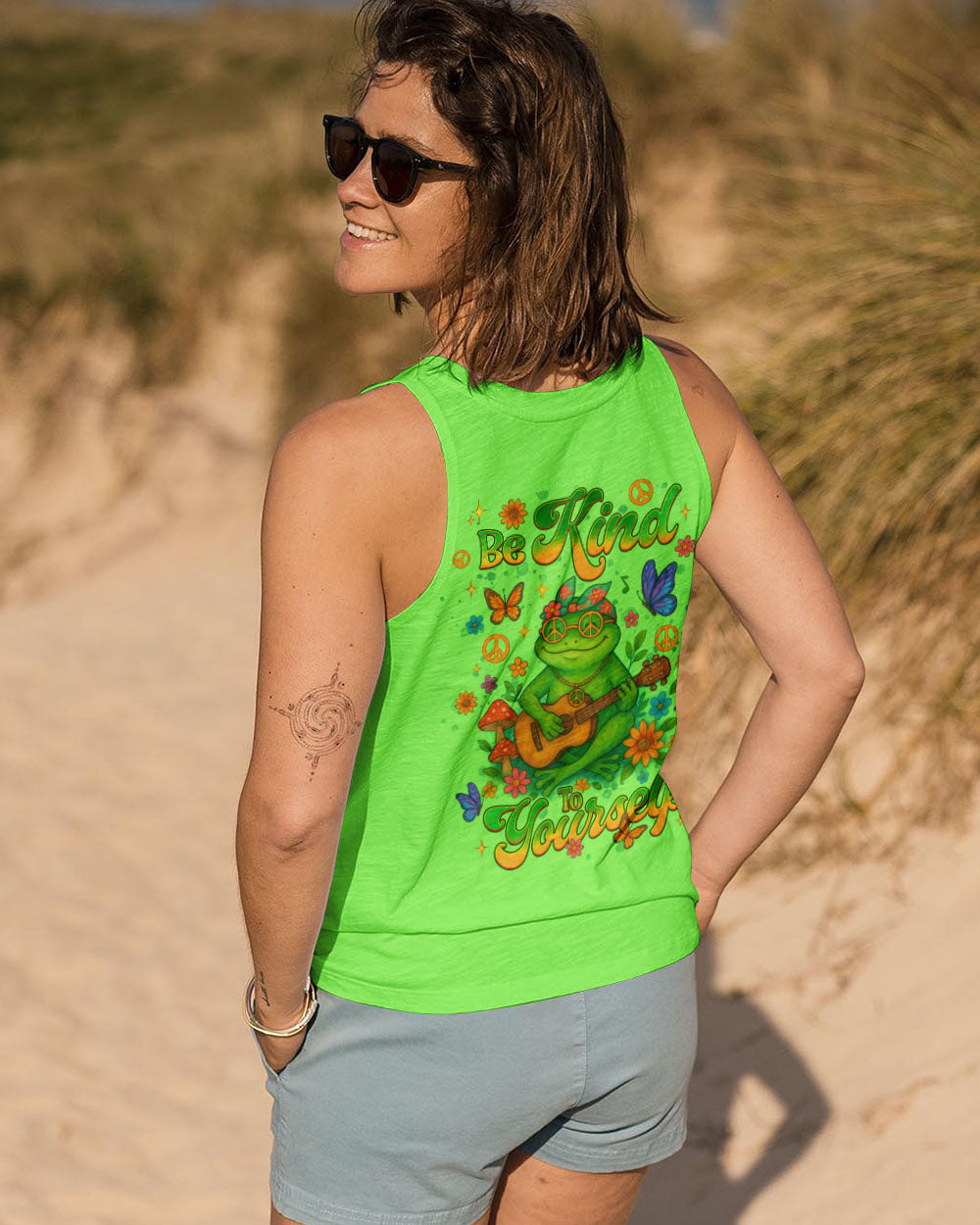 BE KIND TO YOURSELF FROG ALL OVER PRINT  - TLNT0506252
