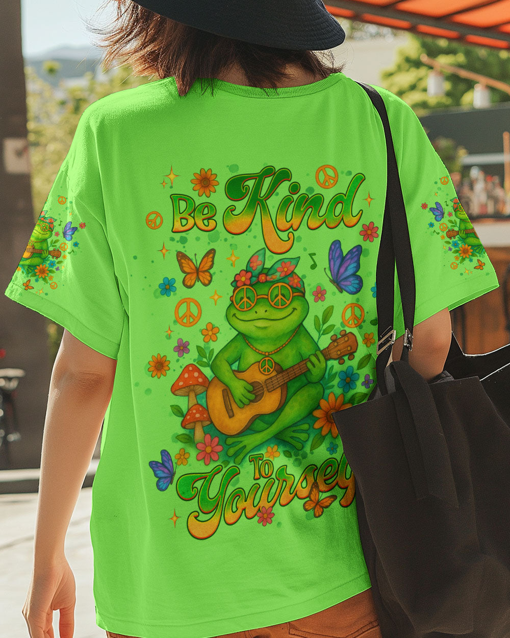 BE KIND TO YOURSELF FROG ALL OVER PRINT  - TLNT0506252
