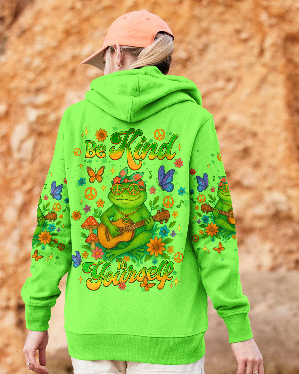 BE KIND TO YOURSELF FROG ALL OVER PRINT  - TLNT0506252