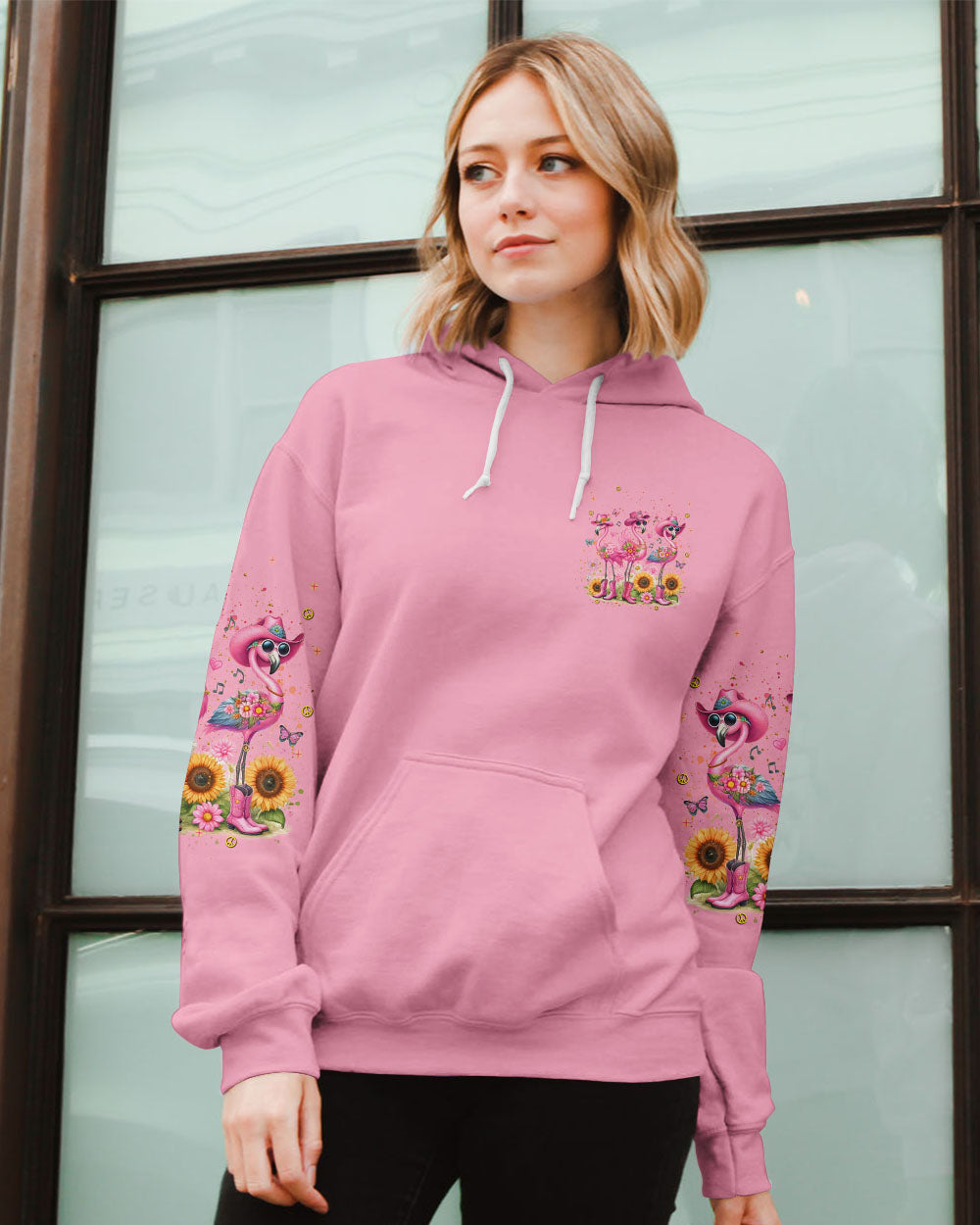 LET'S GO GIRLS FLAMINGO ALL OVER PRINT - TLNT0507242