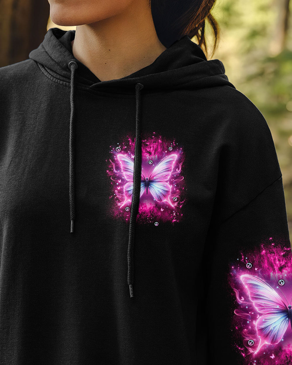 WHISPER WORDS OF WISDOM LET IT BE BUTTERFLY ALL OVER PRINT  - TLNT0511242