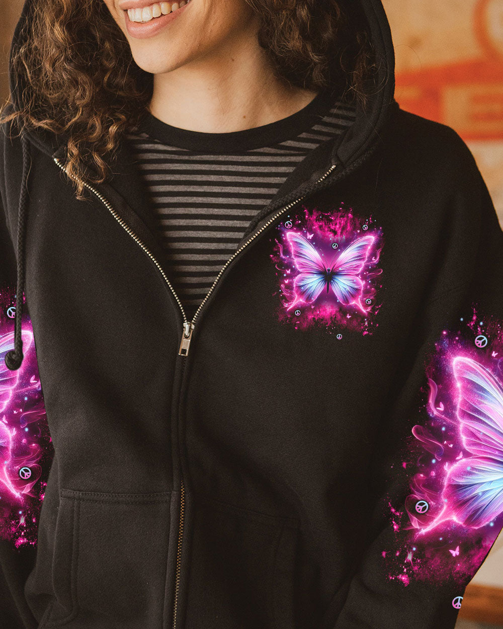 WHISPER WORDS OF WISDOM LET IT BE BUTTERFLY ALL OVER PRINT  - TLNT0511242