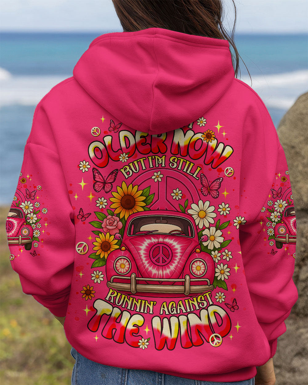 RUNNING AGAINST THE WIND CAR TIE DYE ALL OVER PRINT - TLNT0511253