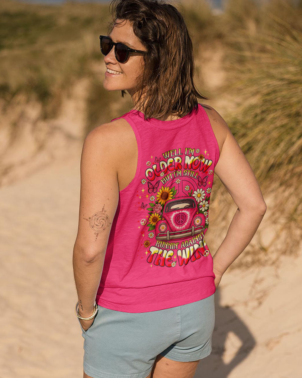 RUNNING AGAINST THE WIND CAR TIE DYE ALL OVER PRINT - TLNT0511253