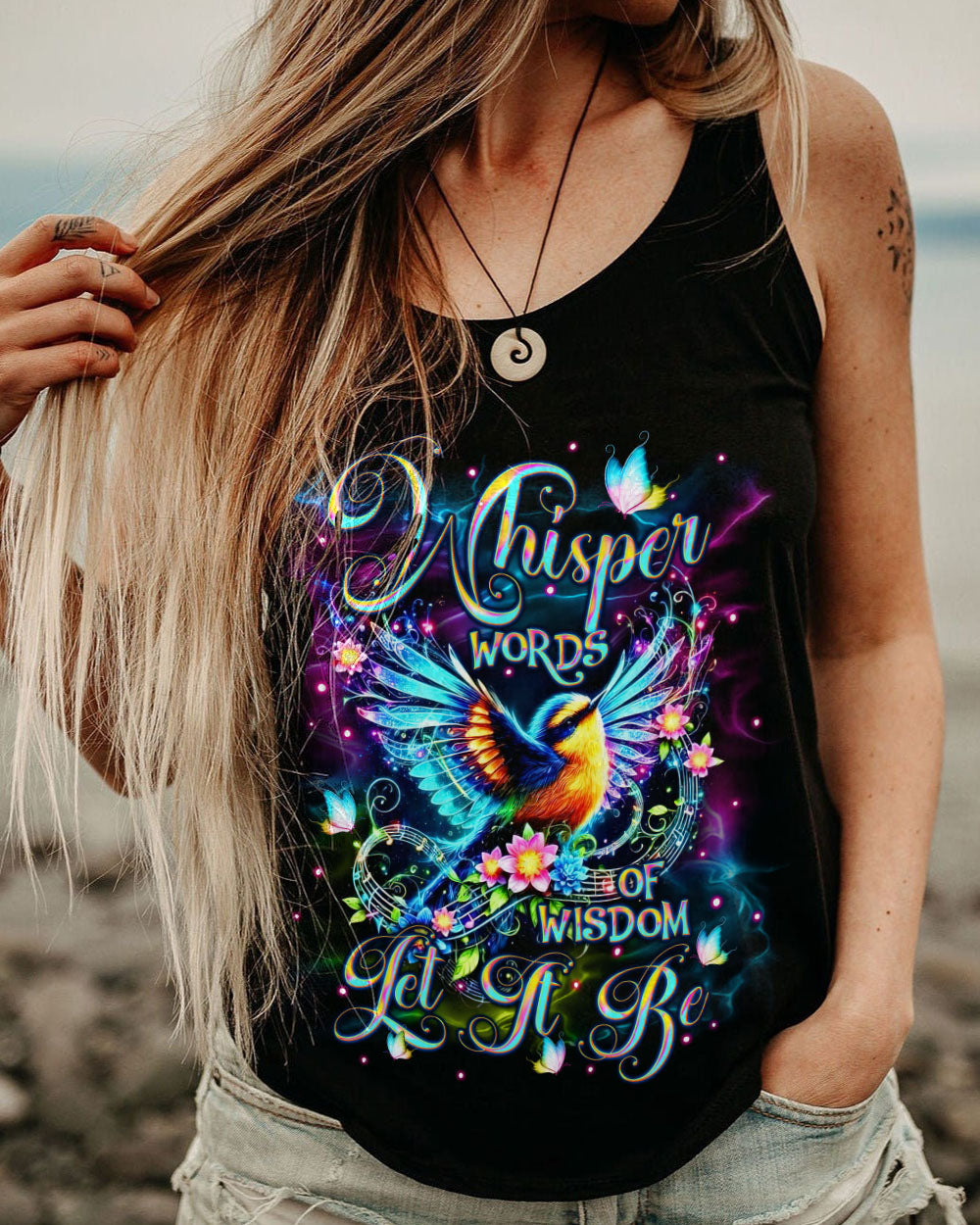 WHISPER WORDS OF WISDOM BIRD ALL OVER PRINT - TLNT0603253