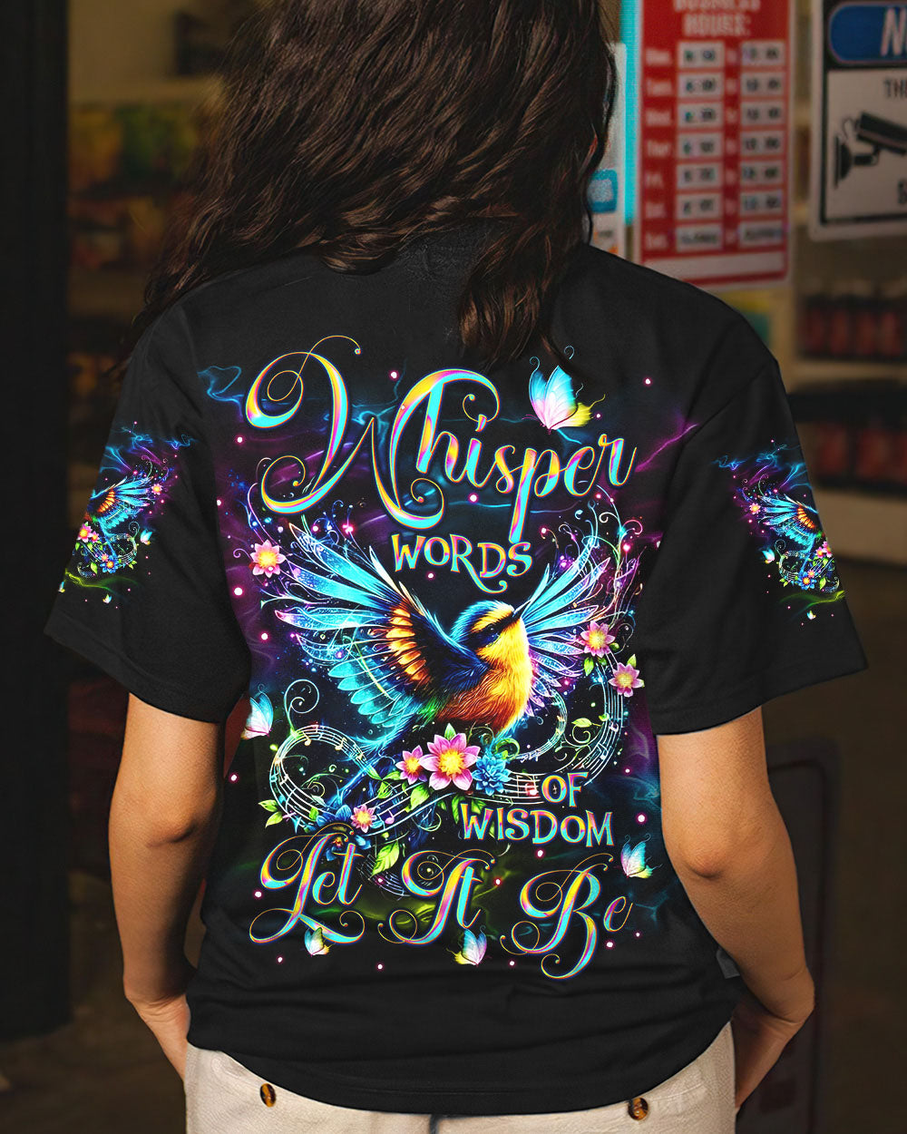 WHISPER WORDS OF WISDOM BIRD ALL OVER PRINT - TLNT0603253