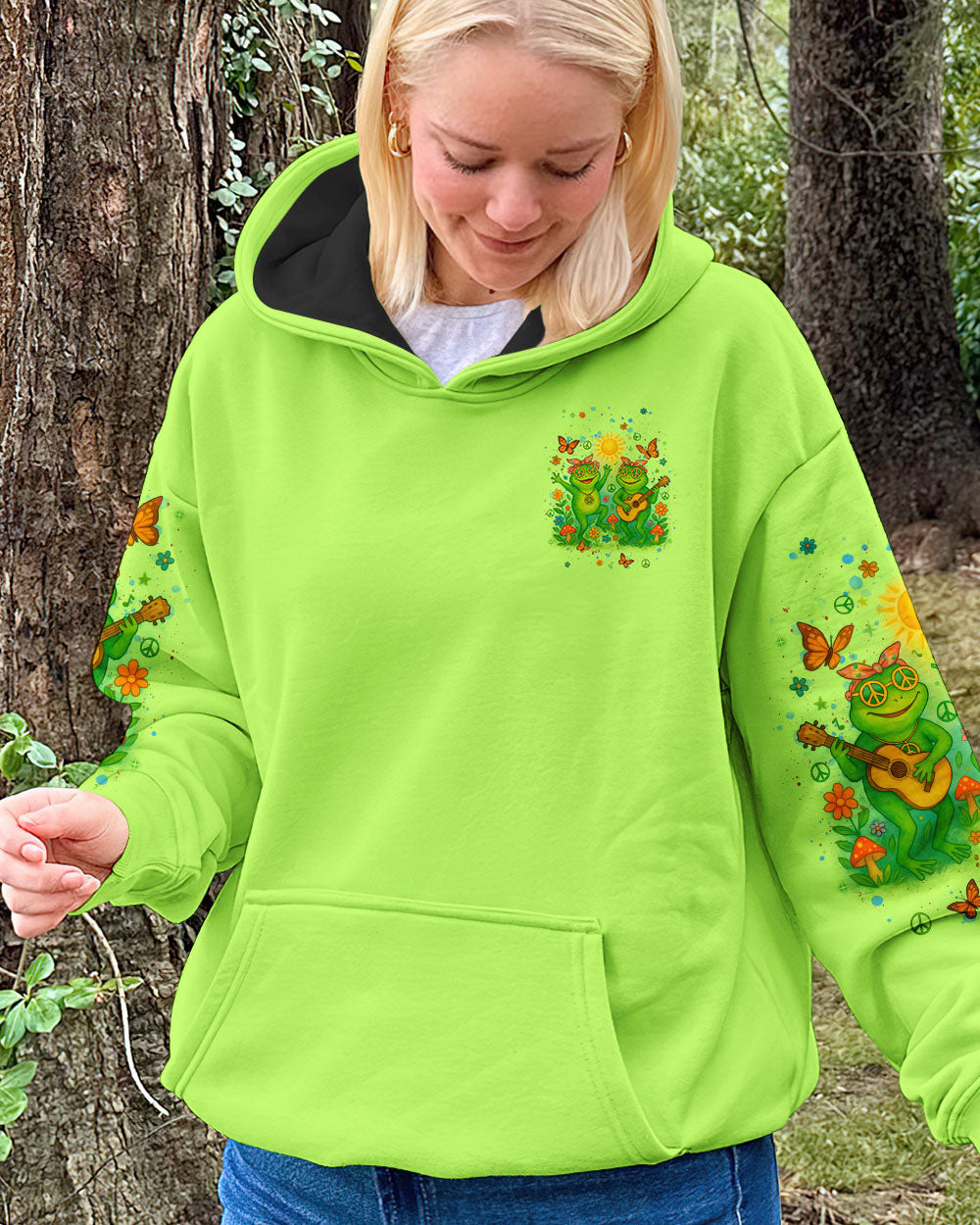YEAH I'M DTF FROG ALL OVER PRINT - TLNT0605252