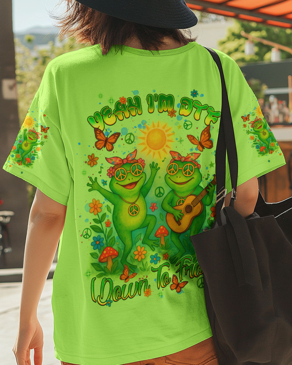 YEAH I'M DTF FROG ALL OVER PRINT - TLNT0605252