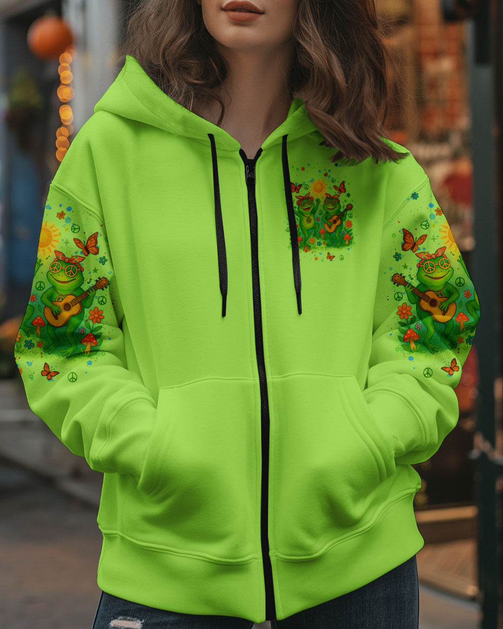 YEAH I'M DTF FROG ALL OVER PRINT - TLNT0605252