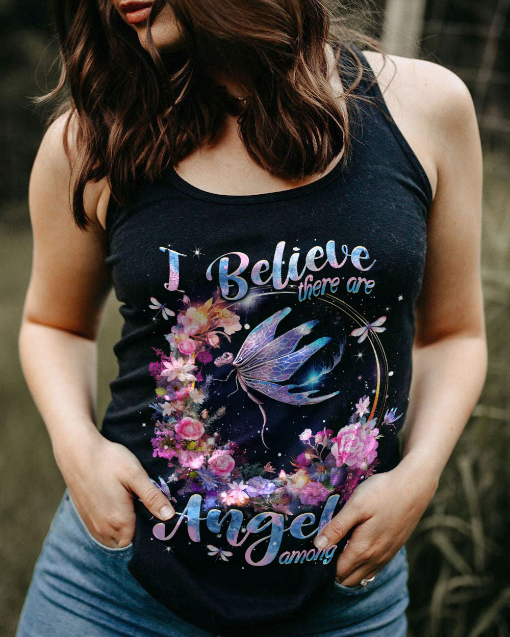 I BELIEVE THERE ARE ANGELS AMONG US ALL OVER PRINT - TLNT0610232