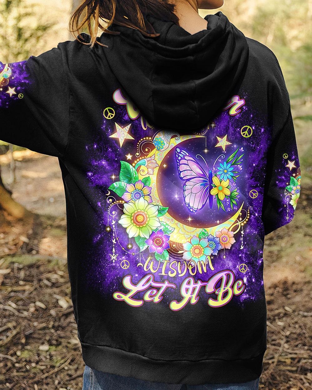 WHISPER WORDS OF WISDOM LET IT BE BUTTERFLY ALL OVER PRINT  - TLNT0611243