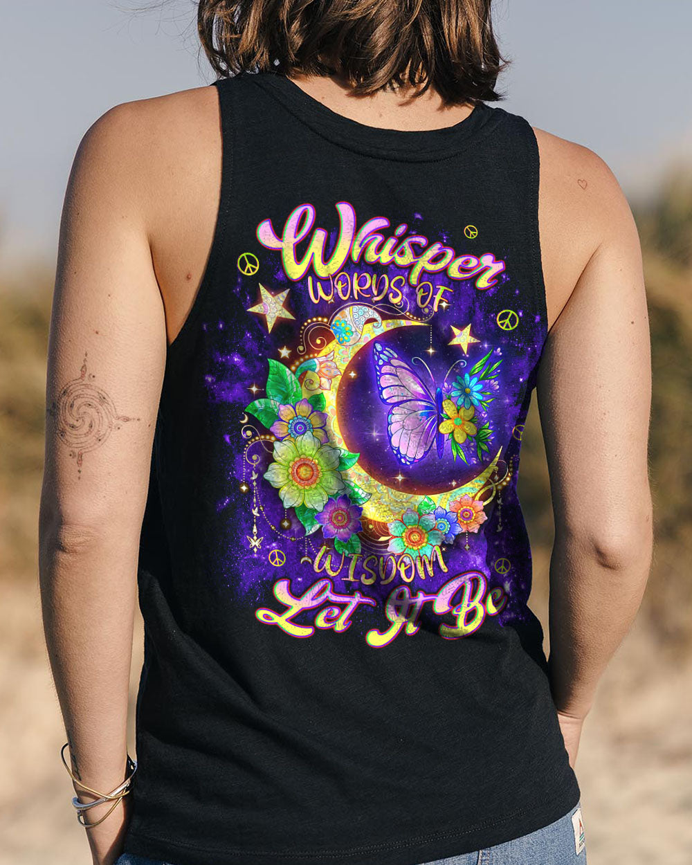 WHISPER WORDS OF WISDOM LET IT BE BUTTERFLY ALL OVER PRINT  - TLNT0611243