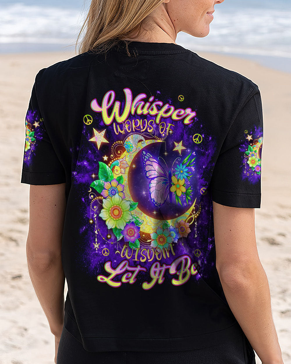 WHISPER WORDS OF WISDOM LET IT BE BUTTERFLY ALL OVER PRINT  - TLNT0611243