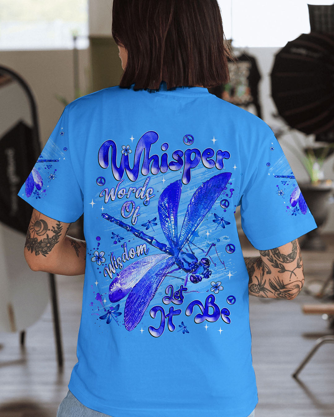 WHISPER WORDS OF WISDOM LET IT BE DRAGONFLY ALL OVER PRINT  - TLNT0710251