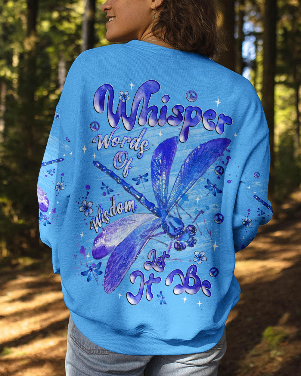 WHISPER WORDS OF WISDOM LET IT BE DRAGONFLY ALL OVER PRINT  - TLNT0710251