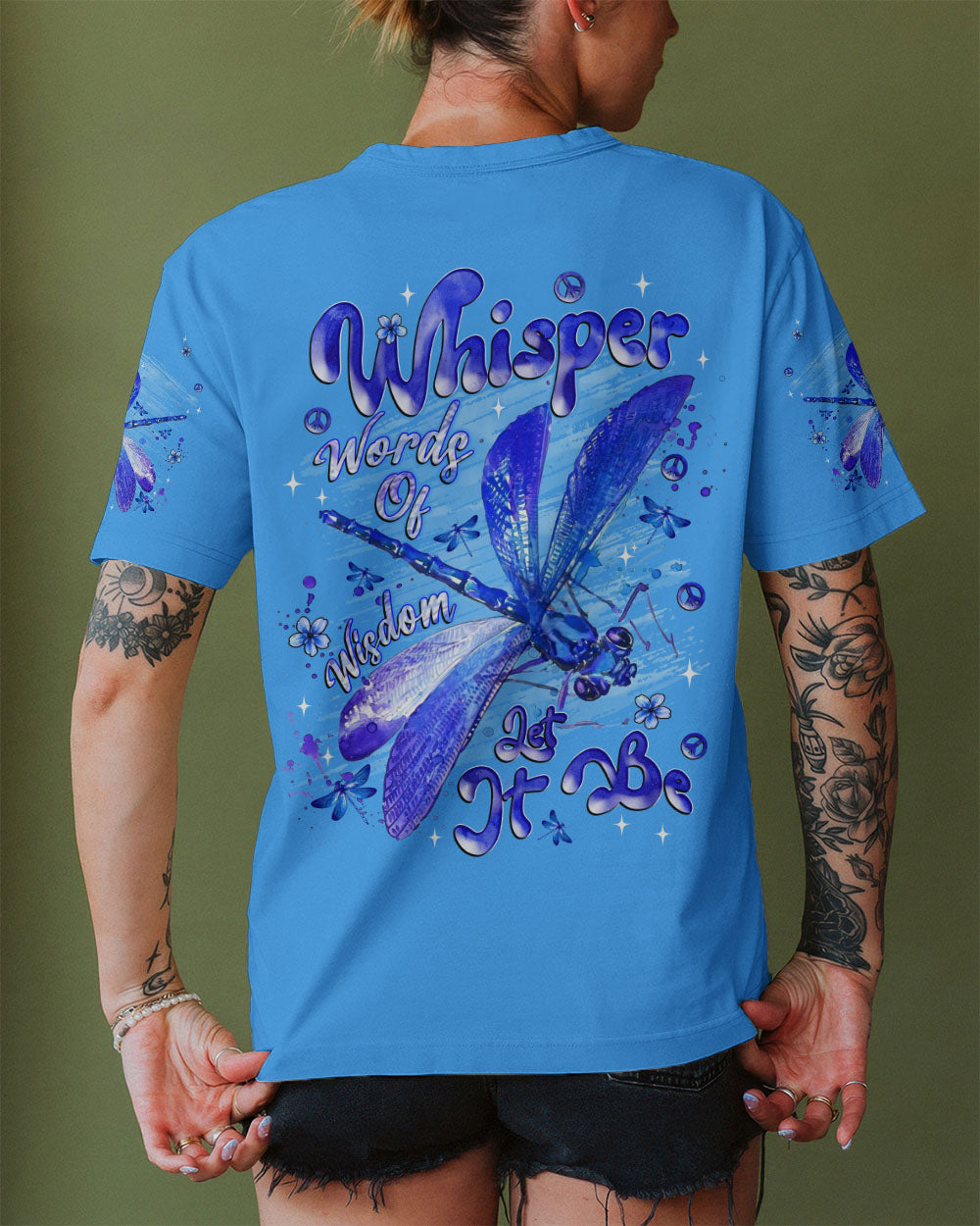 WHISPER WORDS OF WISDOM LET IT BE DRAGONFLY ALL OVER PRINT  - TLNT0710251