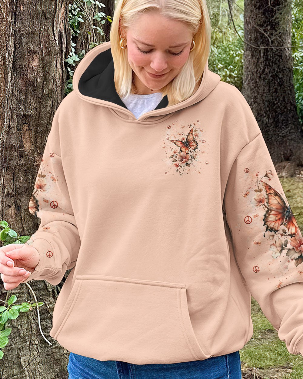WHISPER WORDS OF WISDOM LET IT BE BUTTERFLY ALL OVER PRINT  - TLNT0711244