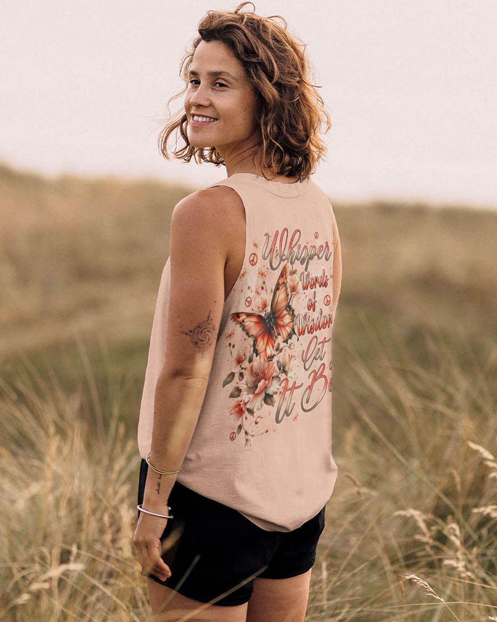 WHISPER WORDS OF WISDOM LET IT BE BUTTERFLY ALL OVER PRINT  - TLNT0711244