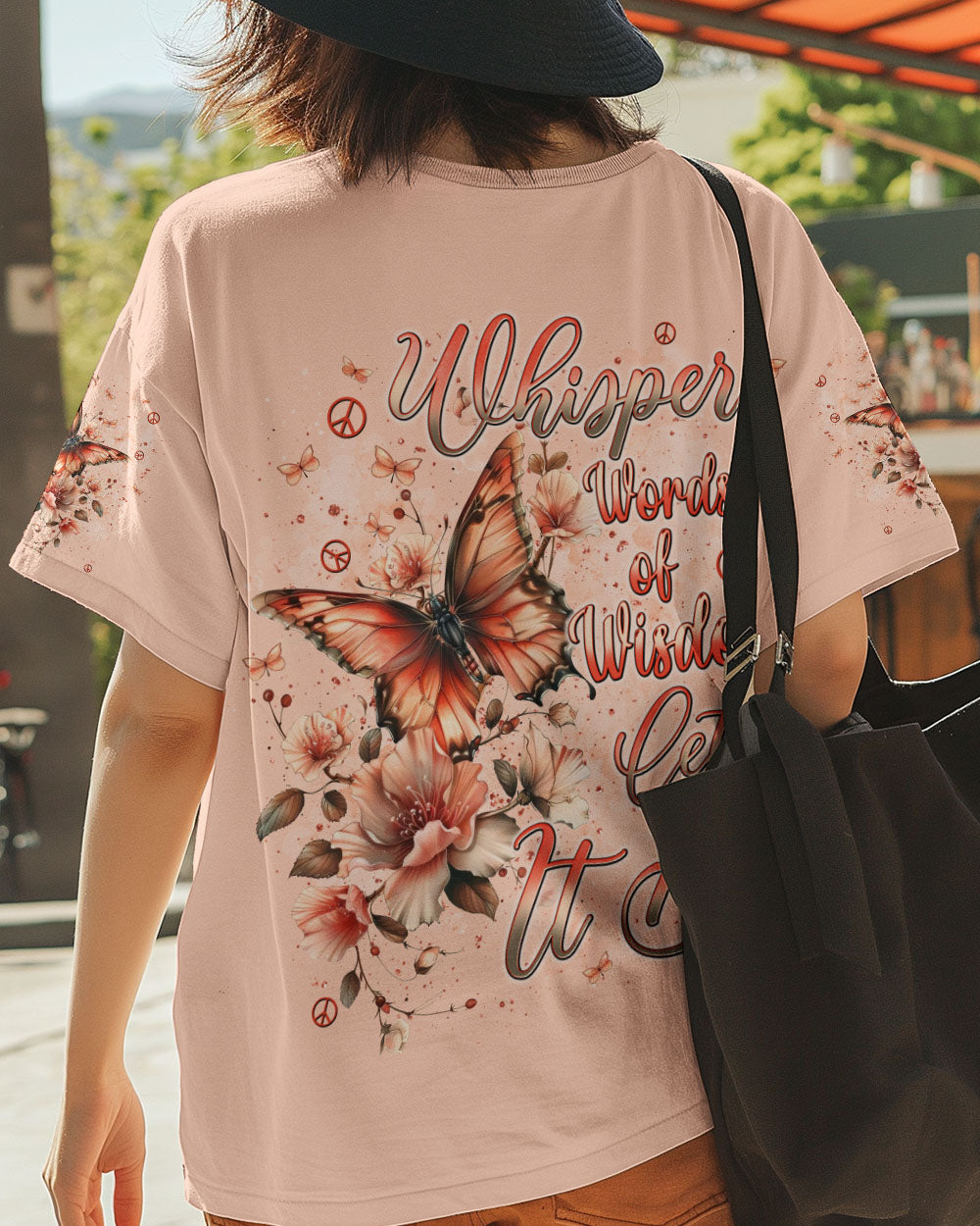 WHISPER WORDS OF WISDOM LET IT BE BUTTERFLY ALL OVER PRINT  - TLNT0711244