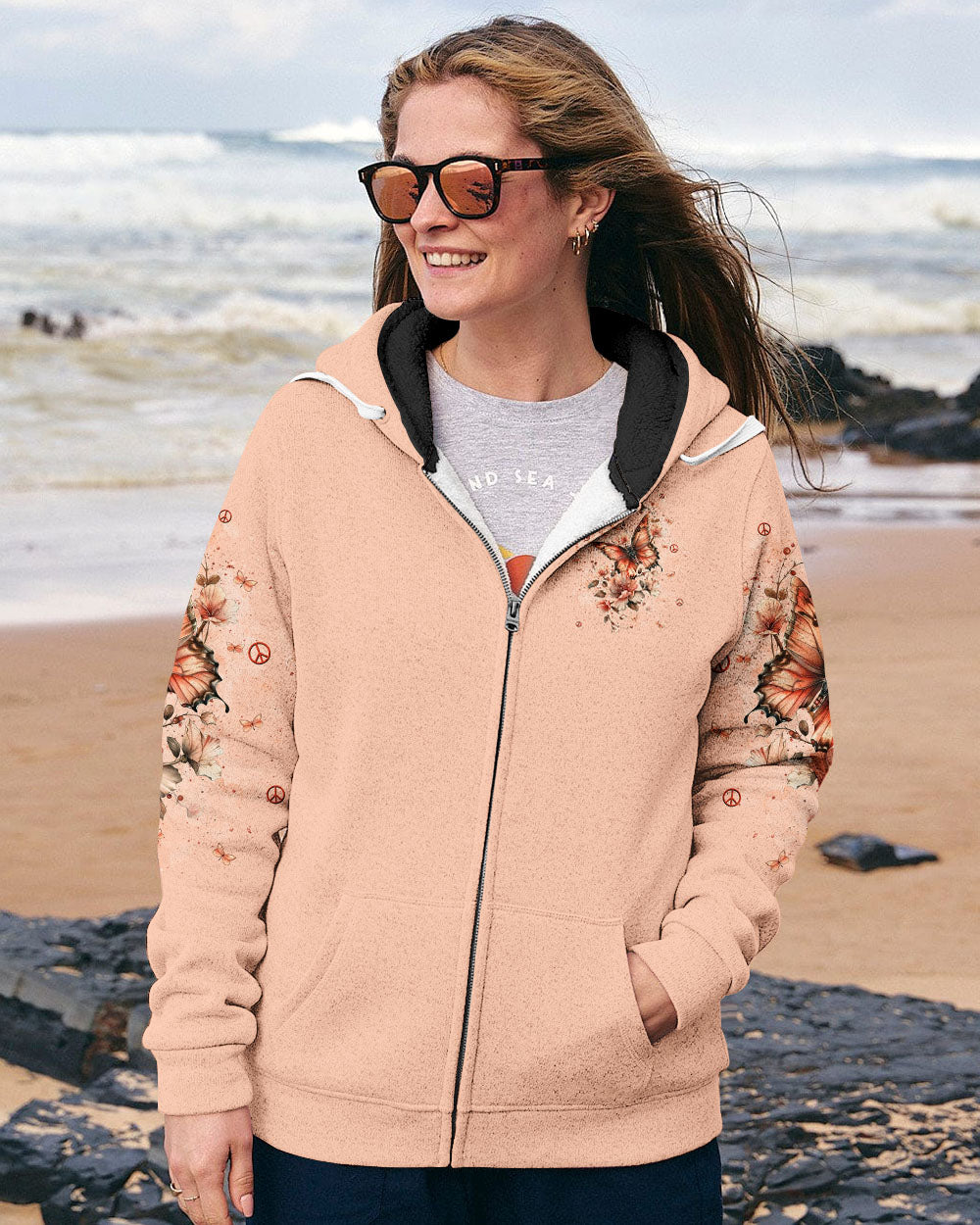 WHISPER WORDS OF WISDOM LET IT BE BUTTERFLY ALL OVER PRINT  - TLNT0711244