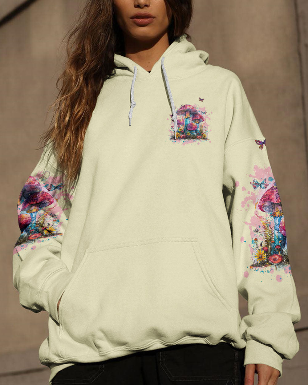 EAT MUSHROOMS SEE THE UNIVERSE ALL OVER PRINT - TLNT0803245