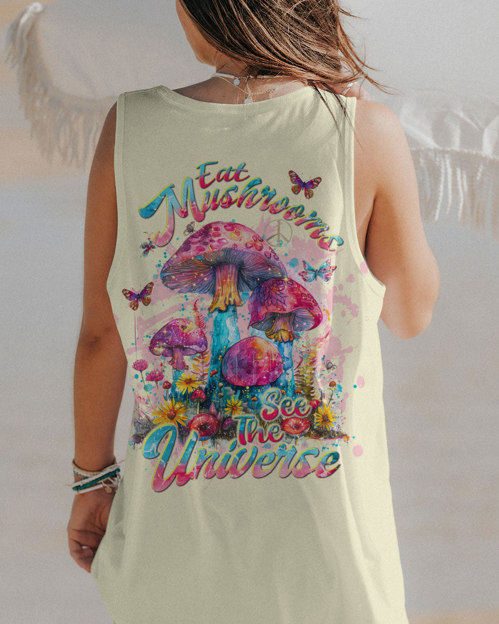 EAT MUSHROOMS SEE THE UNIVERSE ALL OVER PRINT - TLNT0803245