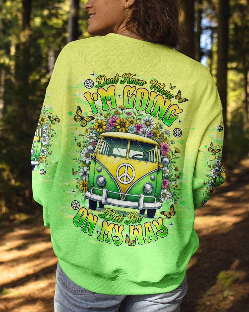 DON'T KNOW WHERE I'M GOING HIPPIE BUS  ALL OVER PRINT - TLNT0804252