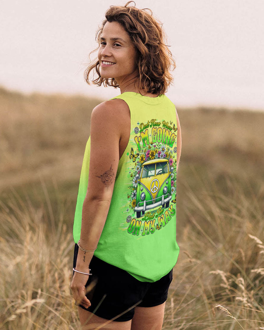 DON'T KNOW WHERE I'M GOING HIPPIE BUS  ALL OVER PRINT - TLNT0804252